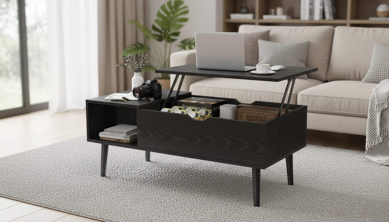 Lift-Top Coffee Tables: Adjustable Comfort & Hidden Storage