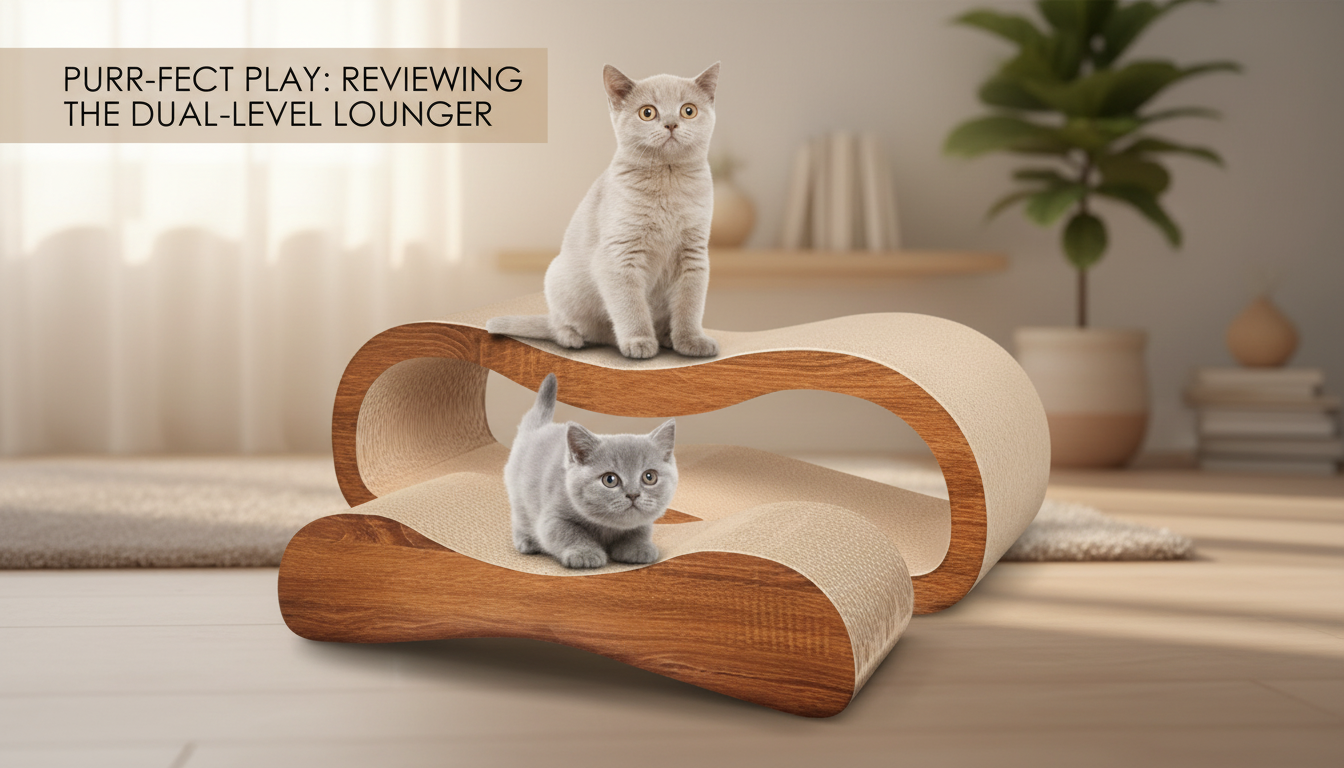 2-in-1 Cardboard Cat Scratcher & Lounge Bed Guide