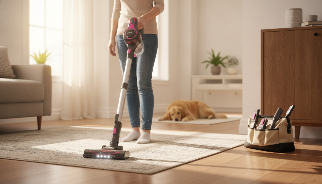 20Kpa Cordless Stick Vacuum (Rose Red) Real-Use Review