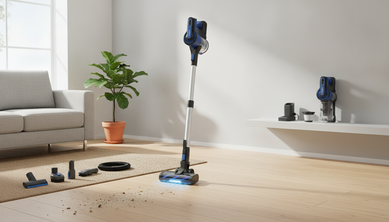 30KPa Cordless Stick Vacuum: 8-in-1, Self-Standing