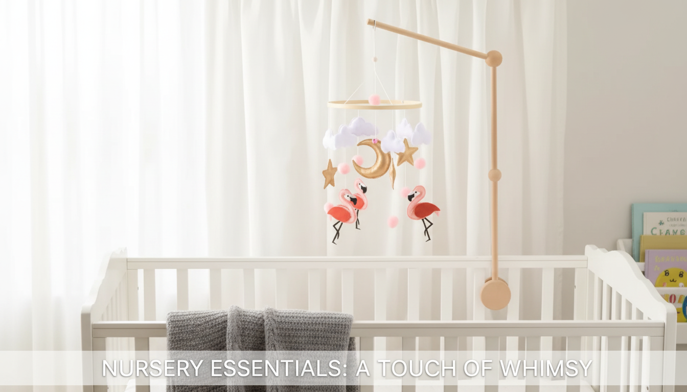 Wooden Crib Mobile: Gentle Music, Rattles & Safety Tips