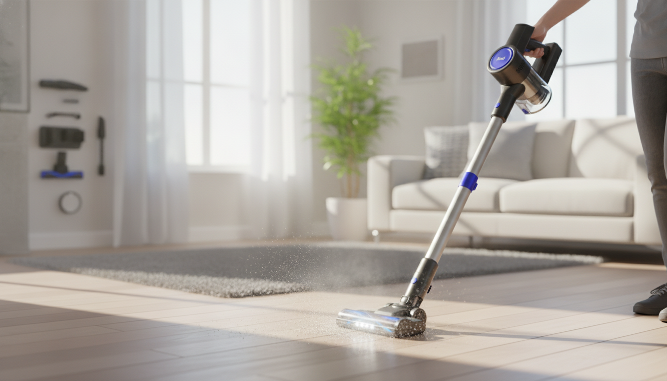 Brushless Cordless Vacuum: 40-Min Runtime, Lightweight