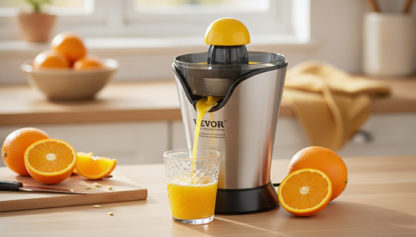 Clean-Pour Electric Citrus Juicer: Stainless Filter, 1 Cone