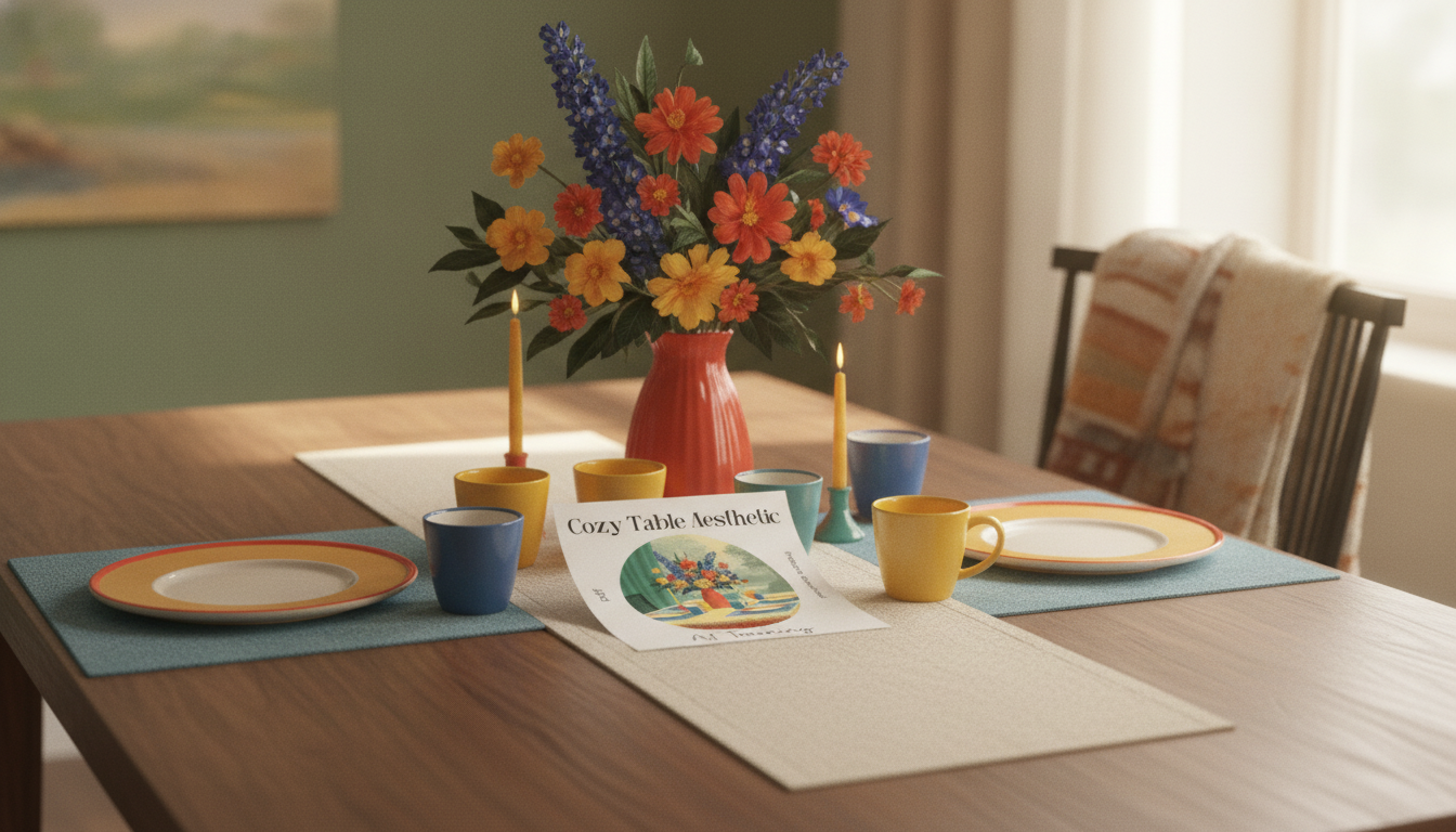 Cozy Table Aesthetic: AI Training Checklist for Consistency