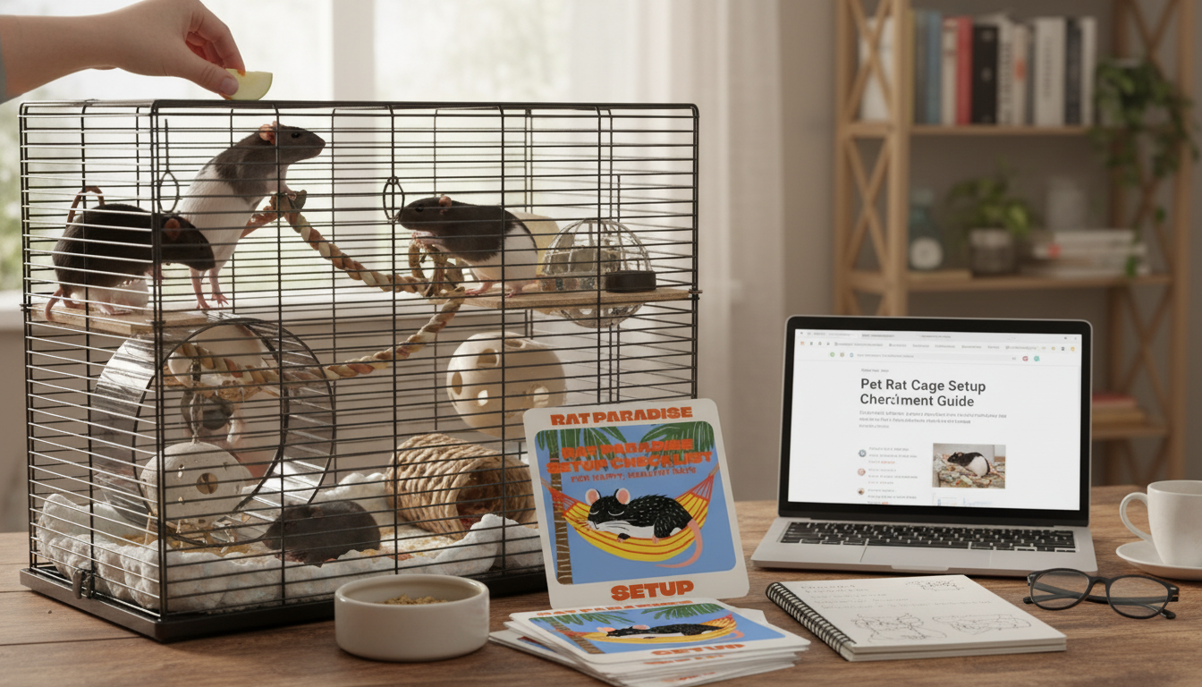 Pet Rat Cage Setup Checklist: Enrichment & Cleaning Plan