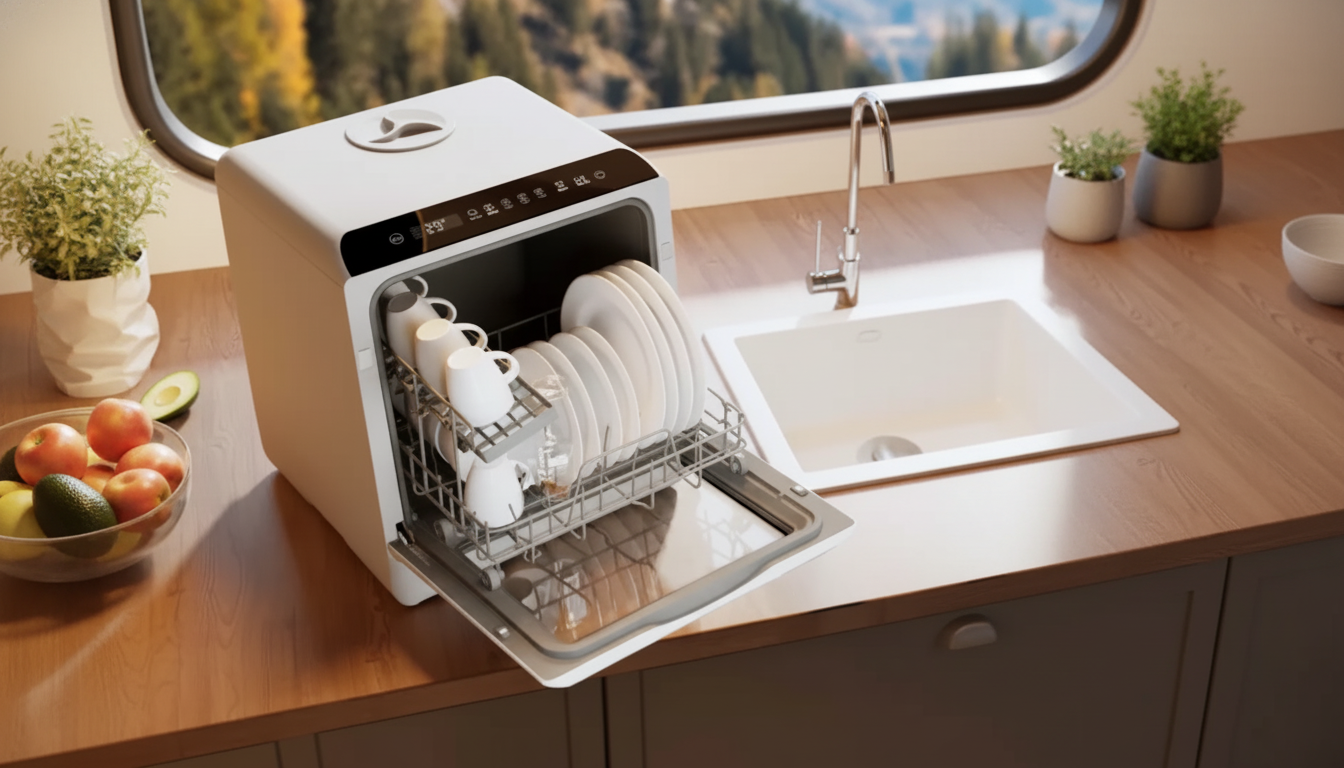 Tank-Fed Countertop Dishwasher: Programs for Small Spaces