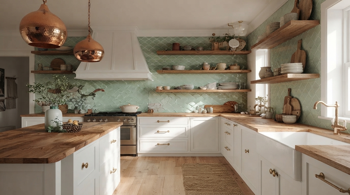 Vintage Accents in Modern Kitchens: Clean, Warm, Curated