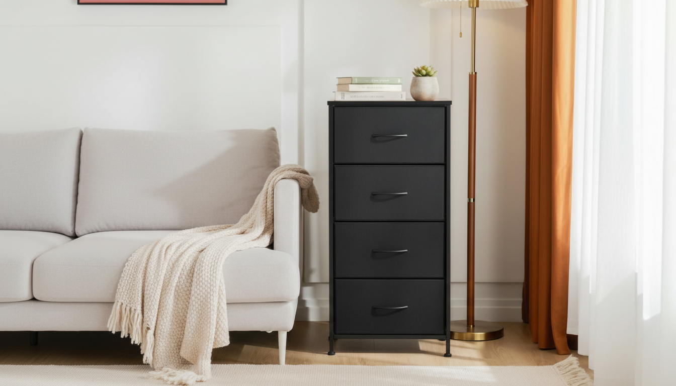 4-Layer Fabric Wardrobe Cabinet: Steel Frame Closet Fix