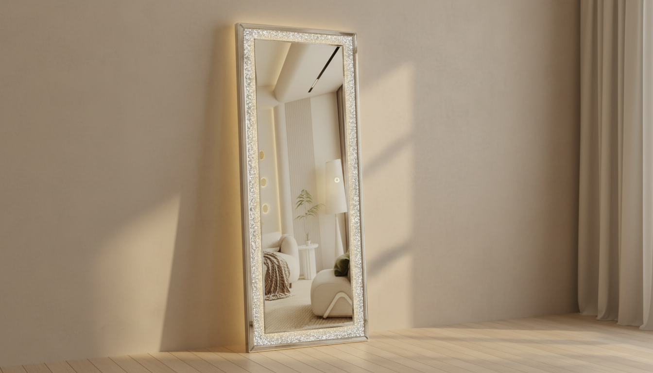 65x22 LED Full-Length Mirror: Setup, Light Settings & Care