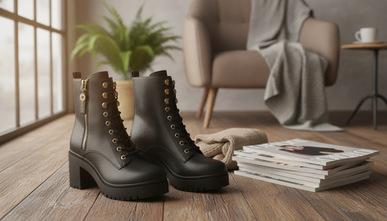 Guess Black Faux Leather Ankle Boots: Style & Care