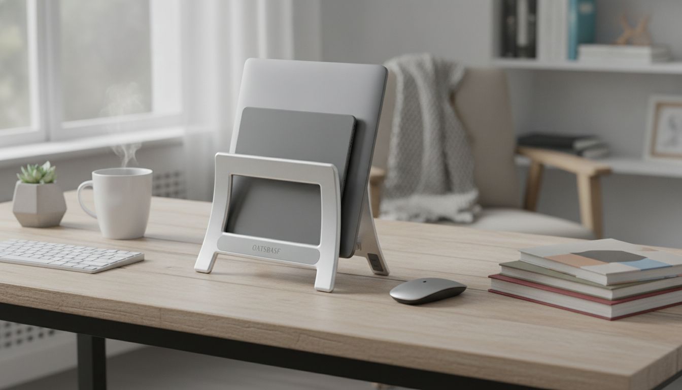 Vertical Laptop & Tablet Stand: Clear Desk Space Fast